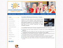 Tablet Screenshot of ecole-montessori.ch